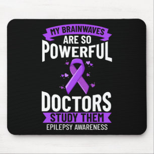 Epilepsie-Bewusstsein Lila Band Armband Krieger  Mousepad