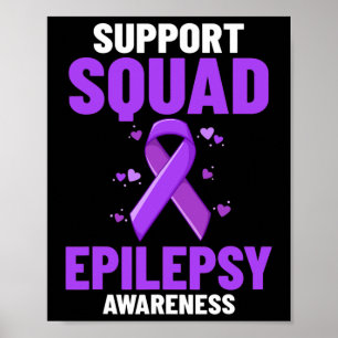 Epilepsie-Bewusstsein Lila Band Armband Krieger  Poster
