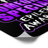 Epilepsie Bewusstsein Lila für eine besondere Poster (Ecke)