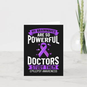Epilepsie Bewusstsein Lila Ribbon-Bracelet-Krieg Karte