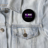 Epilepsie Bewusstsein - Lila Tag Button (Beispiel)