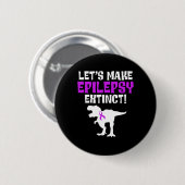 Epilepsie-Bewusstsein Mach Epileptischen Krieger Ü Button (Vorne & Hinten)