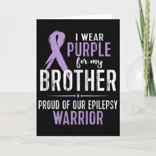 Epilepsie Bewusstsein meines Bruderkriegers T-Shir Karte