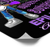 Epilepsie Bewusstsein Melanin Black Women Unbrechl Poster (Ecke)