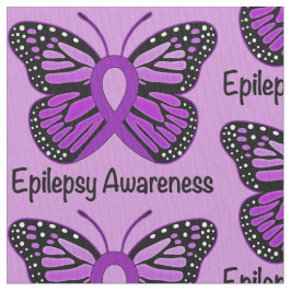 Epilepsie-Bewusstsein mit Schmetterlings-Band Stoff