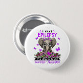 Epilepsie Bewusstsein Monat Band Geschenke Button (Vorne & Hinten)