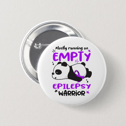 Epilepsie Bewusstsein Monat Band Geschenke Button (Vorne & Hinten)