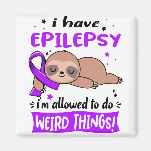 Epilepsie Bewusstsein Monat Band Geschenke Magnet (Vorne)