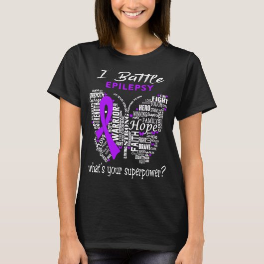 Epilepsie Bewusstsein Monat Band Geschenke T-Shirt (Vorderseite)