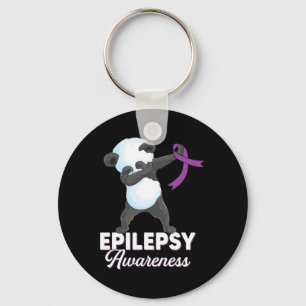 Epilepsie Bewusstsein Monat Dabbing Panda Epilepsy Schlüsselanhänger