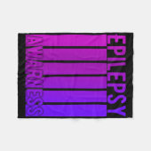 Epilepsie Bewusstsein Monat im November tragen wir Fleecedecke (Vorderseite (Horizontal))