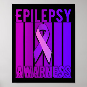 Epilepsie Bewusstsein Monat im November tragen wir Poster