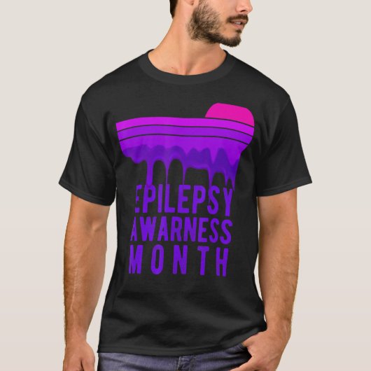 Epilepsie Bewusstsein Monat im November tragen wir T-Shirt (Vorderseite)
