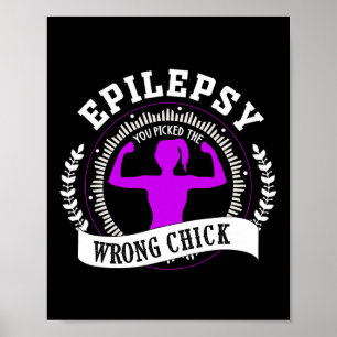 Epilepsie-Bewusstsein muss für Kämpfe und Epilepsi Poster