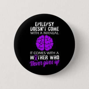 Epilepsie Bewusstsein Mutter Lila Schleimhaut Button