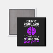 Epilepsie Bewusstsein Mutter Lila Schleimhaut Magnet (Vorderseite/Rückseite)