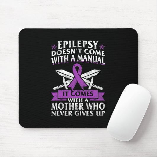 Epilepsie Bewusstsein Mutter Lila Schleimhaut Mousepad (Mit Mouse)