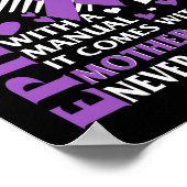 Epilepsie Bewusstsein Mutter Lila Schleimhaut Poster (Ecke)