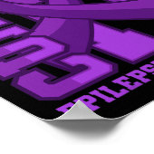 Epilepsie Bewusstsein nur heilen Poster (Ecke)