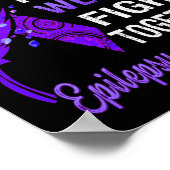 Epilepsie-Bewusstsein Poster (Ecke)