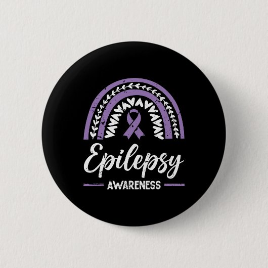 Epilepsie Bewusstsein Rainbow EpilepsieBewusstsein Button (Vorderseite)