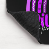 Epilepsie-Bewusstsein-Regenbogen Lila .co Mousepad (Ecke)