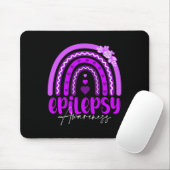 Epilepsie-Bewusstsein-Regenbogen Lila .co Mousepad (Mit Mouse)