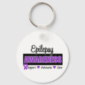 Epilepsie-Bewusstsein Schlüsselanhänger (Vorderseite)