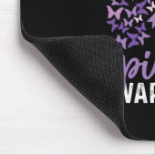 Epilepsie-Bewusstsein Schmetterlingsband 1 Mousepad (Ecke)