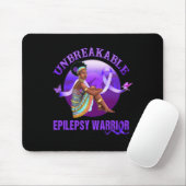 Epilepsie Bewusstsein Schwarze Frauen Unzerbrechli Mousepad (Mit Mouse)