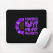 Epilepsie Bewusstsein Sonnenblumen im November Wir Mousepad (Mit Mouse)