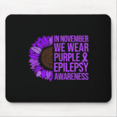 Epilepsie Bewusstsein Sonnenblumen im November Wir Mousepad (Vorne)