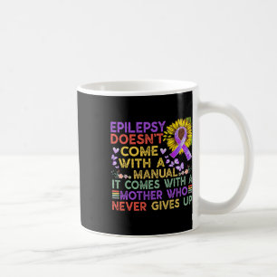 Epilepsie-Bewusstsein Sonnenblumen-Krieger Lila Vi Kaffeetasse