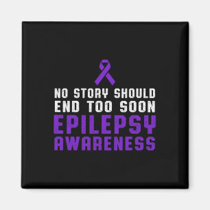 Epilepsie Bewusstsein Spaß Beat Epileptic Warrior  Magnet