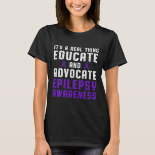 Epilepsie Bewusstsein Spaß Love Epileptic Warrior T-Shirt