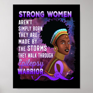 Epilepsie Bewusstsein stark Schwarze Frauen Kriege Poster