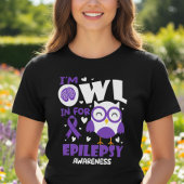 Epilepsie-Bewusstsein Süße Eule Geschenk Tri-Blend Shirt