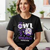 Epilepsie-Bewusstsein Süße Eule Geschenk Tri-Blend Shirt