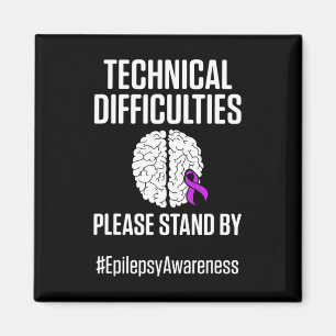 Epilepsie-Bewusstsein Technischer Epileptischer Kr Magnet
