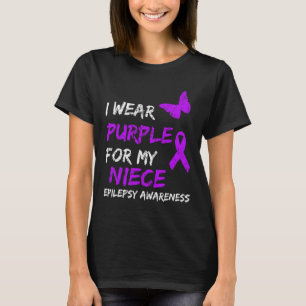 Epilepsie Bewusstsein trage ich Lila für mein Nich T-Shirt