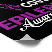 Epilepsie Bewusstsein trage ich Lila für meine Cou Poster (Ecke)