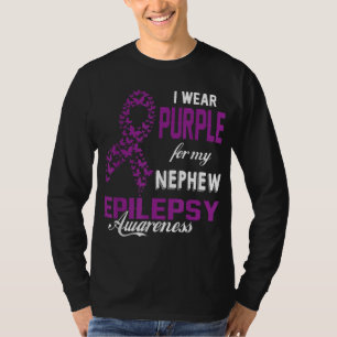 Epilepsie Bewusstsein trage ich Lila für meine Nep T-Shirt