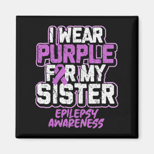 Epilepsie Bewusstsein trage ich Lila für meine Sch Magnet