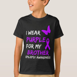 Epilepsie Bewusstsein trage ich Lila für meinen Br T-Shirt