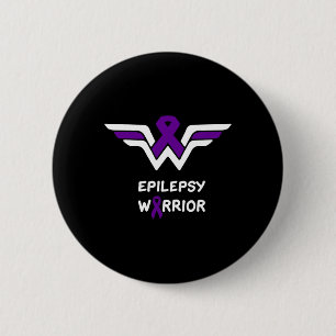 Epilepsie-Bewusstsein-Warrior-Unterstützung Überle Button