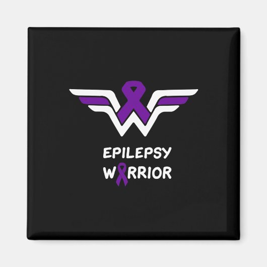 Epilepsie-Bewusstsein-Warrior-Unterstützung Überle Magnet (Vorne)