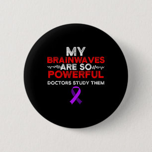 Epilepsie-Bewusstseins-Hirnwellen Epileptischer Kr Button