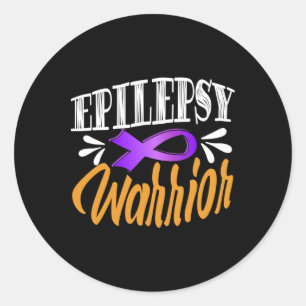 Epilepsie-Bewusstseins-Kämpfe Usa Epileptischer Kr Runder Aufkleber