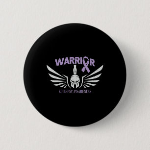 Epilepsie-Bewusstseins-Krieger-Schleife Button