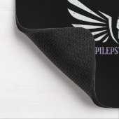 Epilepsie-Bewusstseins-Krieger-Schleife Mousepad (Ecke)
